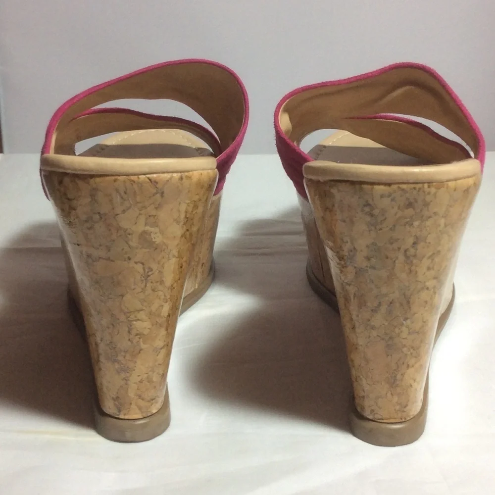 Diane Von Furstenberg Pink Suede Platform Fit SZ 8